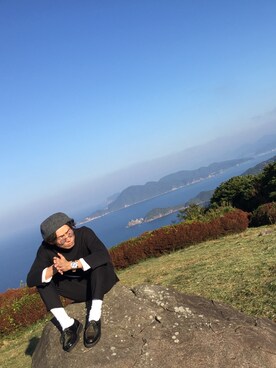 「パラブーツ」｜「アイテム（ハンチング/ベレー帽）」を使った、ＫＯＪＩＲＯさん（メンズ・170cm）の秋コーディネート