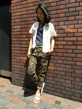 Hana Chuさん（レディース・168cm）の夏コーディネート