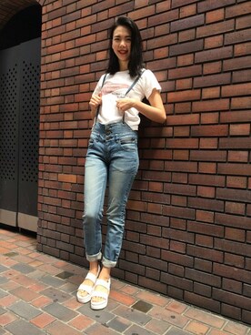 Hana Chuさん（レディース・168cm）の夏コーディネート