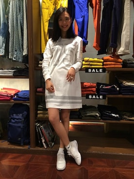 Hana Chuさん（レディース・168cm）の夏コーディネート