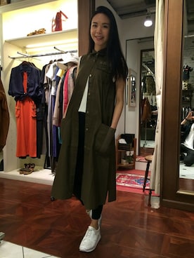 Hana Chuさん(レディース・168cm)の春コーディネート