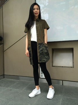 Hana Chuさん(レディース・168cm)の春コーディネート