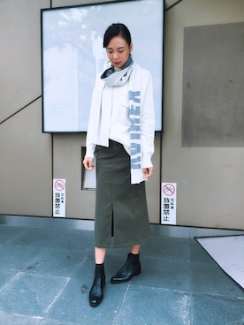 Hana Chuさん（レディース・168cm）の秋コーディネート