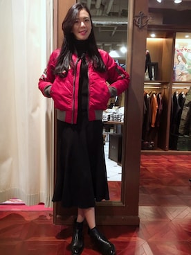 Hana Chuさん(レディース・168cm)の秋コーディネート