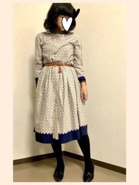「ふんわり」｜「アイテム（その他シューズ）」を使った、黒蜜きなこさん（レディース・159cm）の秋コーディネート