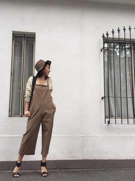 「coordinate」｜「アイテム（サロペット/オーバーオール）」を使った、RISA ...さん（レディース・160cm）の冬コーディネート