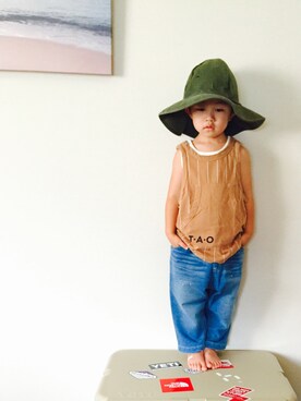 かず。さん（キッズ・100cm）の夏コーディネート