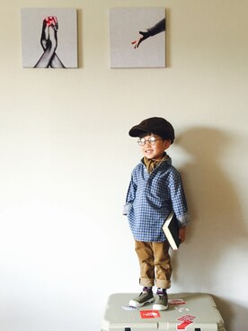 かず。さん（キッズ・100cm）の秋コーディネート