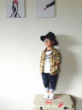 かず。さん（キッズ・100cm）の秋コーディネート