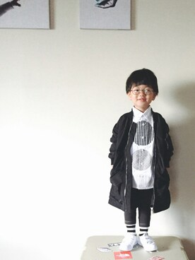 かず。さん（キッズ・100cm）の秋コーディネート