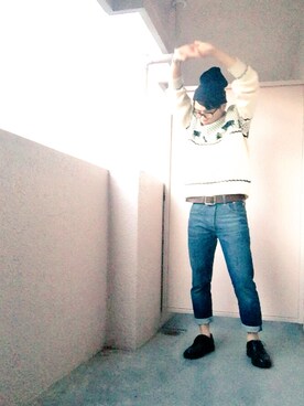 「JANTZEN（ジャンセン）のアイテム」を使った、ryuya*さん（メンズ・168cm）の春コーディネート