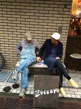 「蛍光カラー」｜「アイテム（オールインワン・サロペット）」を使った、サトルさん（メンズ・178cm）の春コーディネート