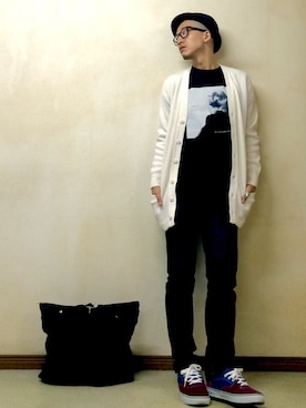 「アイテム（CD）」を使った、サトルさん（メンズ・176cm）の秋コーディネート