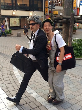 「アイテム（オールインワン・サロペット）」を使った、サトルさん（メンズ・176cm）の春コーディネート