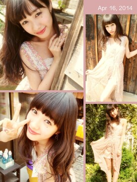 「minirdees（ミニルディーズ）のアイテム」を使った、前田希美さん（レディース・158cm）の春コーディネート