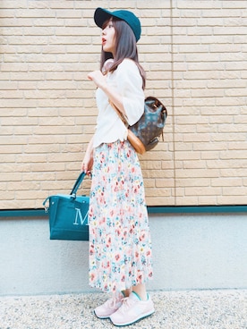 前田希美さん(レディース・158cm)の夏コーディネート