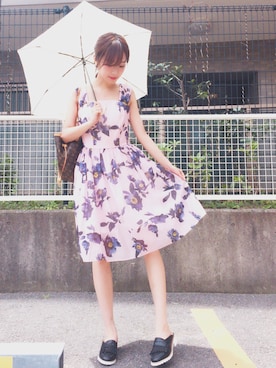 「31 Sons de mode（トランテアン　ソン　ドゥ　モード）のアイテム」を使った、前田希美さん（レディース・158cm）の夏コーディネート