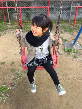 mariさん（キッズ・90cm）の冬コーディネート