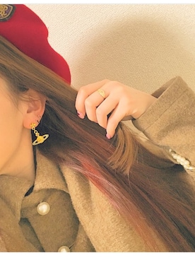 「Ralph Lauren」｜「アイテム（ハンチング/ベレー帽）」を使った、Momokoさん（レディース・156cm）の夏コーディネート