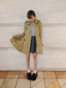 「#厚底」｜鎌田安里紗(ありちゃん)さん（レディース・153cm）の春コーディネート