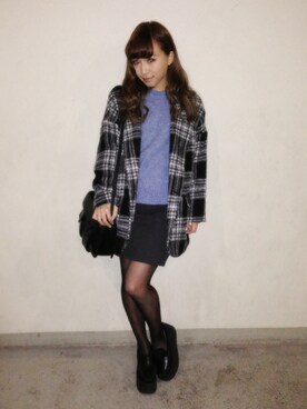 「#厚底」｜鎌田安里紗(ありちゃん)さん（レディース・153cm）の春コーディネート