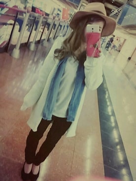 「ACC.（エーシーシー.）のアイテム（帽子）」を使った、Yuuriさん（レディース・148cm）の春コーディネート