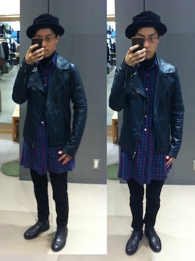 「DROMe（ドローム）のアイテム」を使った、WDさん（メンズ・171cm）の冬コーディネート