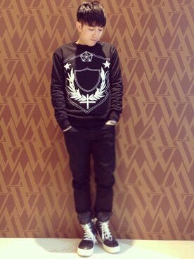 「GIVENCHY（ジバンシイ）のアイテム（パーカー）」を使った、dannytangさん（メンズ・173cm）の夏コーディネート