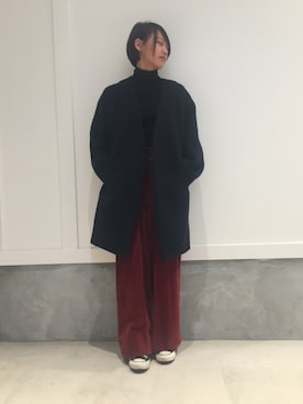 「EN ROUTE（アンルート）のアイテム（その他アウター）」を使った、R.Morosawaさん（レディース・167cm）の冬コーディネート