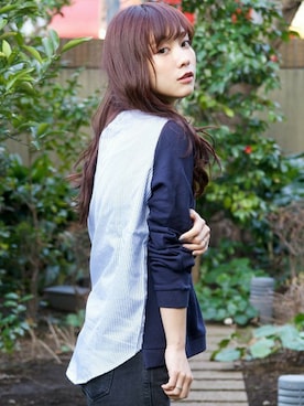 「B.I.D.（ビーアイディー）のアイテム」を使った、MINA HISATSUNEさん（レディース・158cm）の冬コーディネート