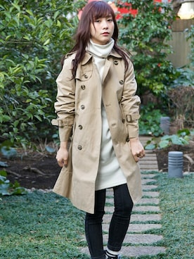 「DETAILS（ディテールズ）のアイテム」を使った、MINA HISATSUNEさん（レディース・153cm）の冬コーディネート