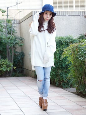 「B.I.D.（ビーアイディー）のアイテム」を使った、MINA HISATSUNEさん（レディース・153cm）の春コーディネート