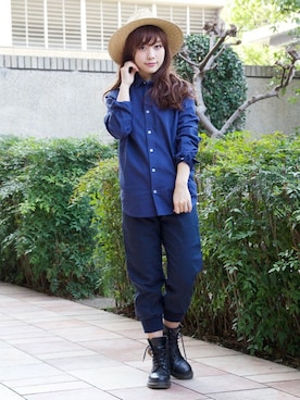 「B.I.D.（ビーアイディー）のアイテム」を使った、MINA HISATSUNEさん（レディース・153cm）の春コーディネート