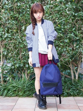 「B.I.D.（ビーアイディー）のアイテム」を使った、MINA HISATSUNEさん（レディース・153cm）の春コーディネート