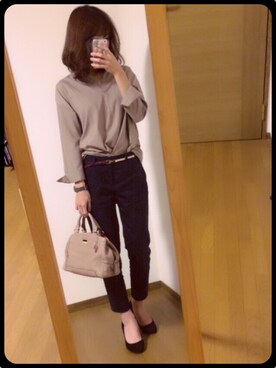 「アキコーデ」｜「アイテム（その他）」を使った、しむさん（レディース・160cm）の秋コーディネート