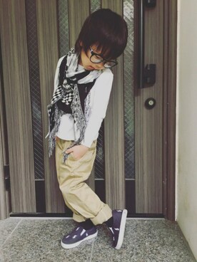 「DIESEL KIDS」｜yuraさん（キッズ・100cm）の春コーディネート