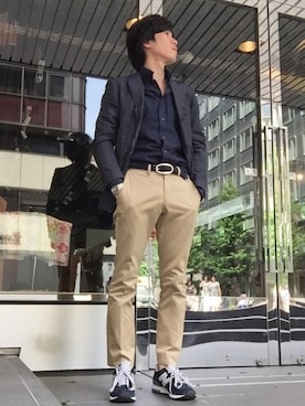 「Daniel & Bob（ダニエル&ボブ）のアイテム（ファッション雑貨）」を使った、u-skeさん（メンズ・170cm）の春コーディネート