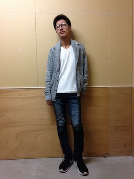 「アイテム（テーラードジャケット）」を使った、keijiさん（メンズ・173cm）の秋コーディネート