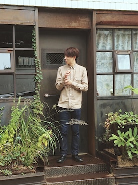 「ROGUE TERRITORY（ローグテリトリー）のアイテム（その他）」を使った、Sung-minさん（メンズ・176cm）の秋コーディネート