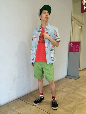 Pakkun14さん（メンズ・165cm）の夏コーディネート