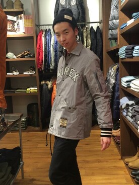 「あべのハルカス」｜「アイテム（ブルゾン）」を使った、Pakkun14さん（メンズ・165cm）の冬コーディネート