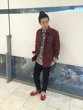 「あべのハルカス」｜Pakkun14さん（メンズ・165cm）の冬コーディネート