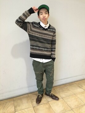 「あべのハルカス」｜Pakkun14さん（メンズ・165cm）の冬コーディネート