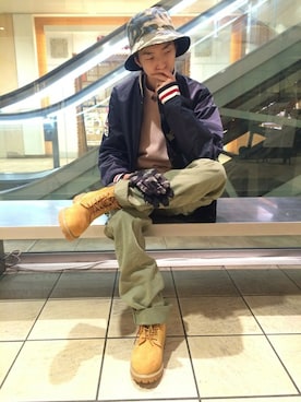 「あべのハルカス」｜「アイテム（ジャケット/アウター）」を使った、Pakkun14さん（メンズ・165cm）の冬コーディネート