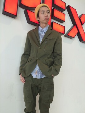 「あべのハルカス」｜Pakkun14さん（メンズ・165cm）の春コーディネート