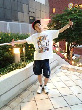 「TYPE BLUE（タイプブルー）のアイテム」を使った、Pakkun14さん（メンズ・165cm）の春コーディネート