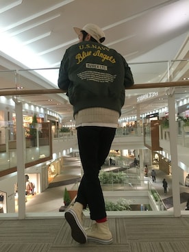 「西宮ガーデンズ」｜Pakkun14さん（メンズ・165cm）の冬コーディネート