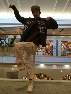 「西宮ガーデンズ」｜Pakkun14さん（メンズ・165cm）の冬コーディネート