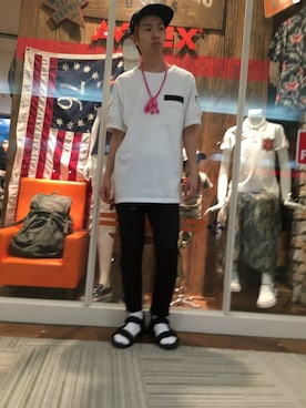 「ハンドメイド」｜Pakkun14さん（メンズ・165cm）の夏コーディネート