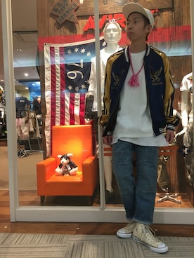 「TYPE BLUE（タイプブルー）のアイテム（パンツ）」を使った、Pakkun14さん（メンズ・165cm）の夏コーディネート